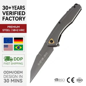 HONGRUI Novo Canivete Dobravel Aco 3Cr13 Cabo G10 EDC Camping Sobrevivencia Caca OEM Personalizavel