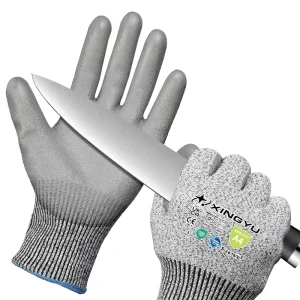 HPPE Anti-cut Gloves Dexterity Automotive Repair PU Coated Cut Resistance Work Gloves Safety Gloves