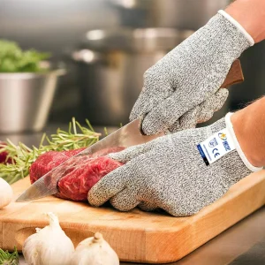 HPPE Cut-Resistant Gloves, EN388, for Work, Kitchen, and General Use