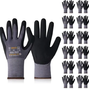HPPE Knitted Cut Resistant Meat Slicing Hand Protective Industrial Safety Factory Supplier Nitrile Coated Gloves