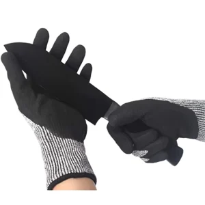 HPPE Nitrile-Coated Cut-Resistant Work Gloves