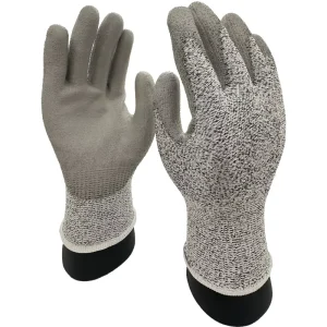 HPPE PU-Coated Anti-Slip Cut- and Tear-Resistant Gloves for General Purpose