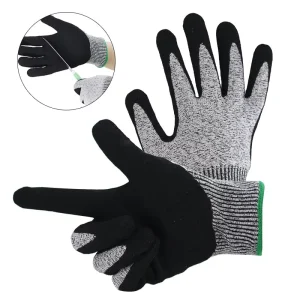 HPPE & PU Coated Cut Resistant Work Gloves Anti Cut Level D for Work Safety Cut Resistant Gloves
