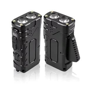 Hand Cranked ABS Flashlight Digital Display Long Run High Brightness Outdoor Work Light Mini LED Torch for Emergency Camping
