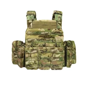 Heavy Duty Modular Operator Assault Plate Carrier Loading Security Tactical Reflective Vest