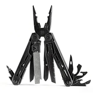 Heavy Duty Multitool Pliers 420 Stainless Steel Stonewashed Tactical EDC Tool with Pocket Clip for Camping Survival