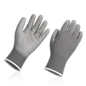 Heavy Duty PU Palm Coated Gloves Reinforced Wear Resistant PU Safety Gloves for Metal Fabrication & Recycling