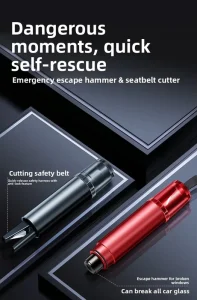 Heavy Duty Tungsten Steel Head Car Safety Hammer Window Breaker for Truck Bus Rescue