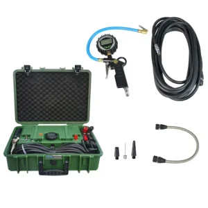 Heavy duty Portable DC12V Dual Cylinder 200PSI Air Compressor ABS Digital Pressure Gauge Emergency Light for Car Truck Bus Tires