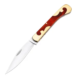 High Accuracy DC53 Steel Folding Pocket Knife Multifunctional Wooden Handle Folding Hunting Knife Portable Camping EDC Tool