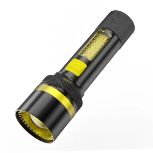 High Brightness Flashlight Torches LED Super Bright Rechargeable Red LED COB Flash Light Emergency Flashlights
