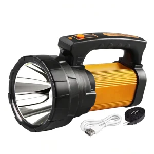 High Brightness Rechargeable LED Flashlight Portable Handheld Torch for Outdoor & Daily Use