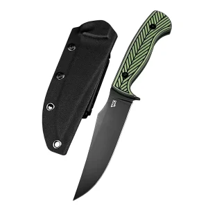 High Hardness DIY Steel Field EDC Straight Knife Full Handle Camping Multi purpose Survival Rescue Tool Waist Hanging Sheath OEM