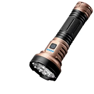 High Intensity P50+3030 High Power Bright LED Flashlight Outdoor Battery Level Indicator Emergency Aluminum Alloy Torch Optical