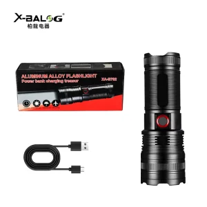 High Lumens 2000mah Flash Torch Rechargeable Adjustable Focus Waterproof Tactical Aluminum Alloy LED Flashlight