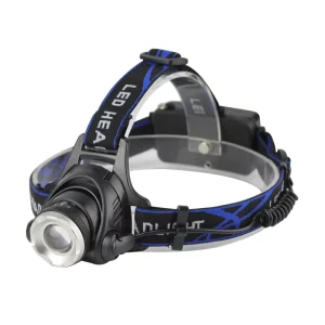 High Power 1000 Lumens T6 LED Rechargeable Flashlight IPX5 Waterproof Adjustable Focus 2x 18650 Batteries
