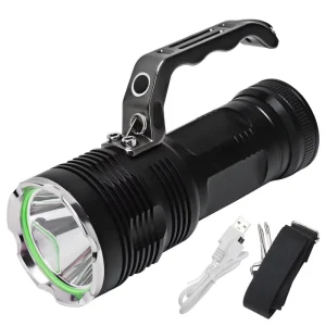 High Power 2000 Lumen XHP50 Led Flash Light Rechargeable Powerful Handheld Led Searchlight