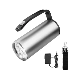 High Power Aluminum Alloy IP68 Rechargeable Ultra Bright Explosion Proof Flashlight Portable Searchlight