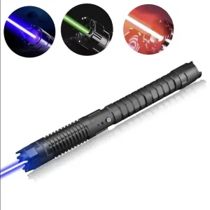 High Power Aluminum Alloy Laser Pointer Torch Waterproof Fuel Flashlight with Blue Infrared Light for Outdoor