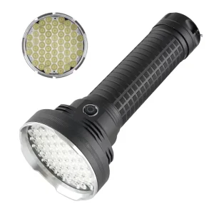High Power Flashlight 55 LED High Brightness Aluminum Alloy Searchlight Large Capacity Long Endurance 50000 MAh