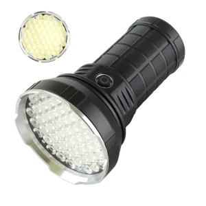 High Power Flashlight 55 LED High Brightness Aluminum Alloy Searchlight Large Capacity Long Endurance Torches
