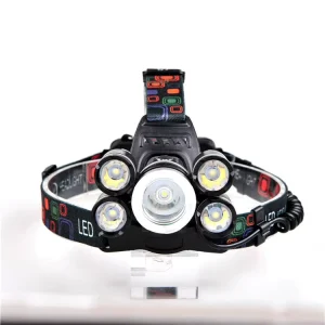 High Power Hunting Headlamp with LED TYPE C Chargeable Lantern Torches Flashlight for Camping 18650 Battery Included