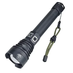 High Power LED Flashlight USB Rechargeable High Brightness Long Range P90 Zoomable Torch Flashlight 26650