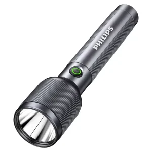 High Power LED Flashlight Ultra Long Range Torches with Intelligent Dimming Waterproof Features and USB Charging