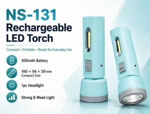High Power Rechargeable LED Focus Torch Type C Charged Long Range Cob Light Bright ABS Body Flash Lamp 14500 Battery Camping