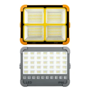 High-Powered Solar-Charged COB Work Light Waterproof for Outdoor Camping Adventure Tent Light Patrol Searchlight Garden Light