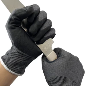 High Quality 15 Gauge Knit Cutting Food Grade Crotch Reinforced Work Cut Resistant Gloves
