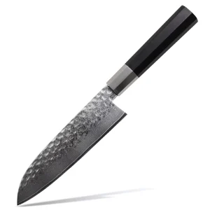 High Quality Multi Purpose Durable Japanese Style Chef Knife 67 Layers Vg10 Kitchen Santoku Knife Black Sandalwood Handle