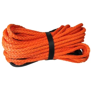High Strength 12mm*28m Braided Winch Rope UHMWPE Offroad Recovery Towing Marine Winch Ropes Emergency Tool