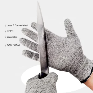 Highly Elastic Gloves Anti slip Hand Protection Gloves Level 5 Anti cut Safety Glove Cut resistant Work Gloves