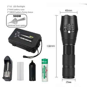 Hot Led Flashlight & Torches Mini Torch Lantern Tactical Flashlight Zoomable Waterproof Portable Outdoor Camping Bike Light