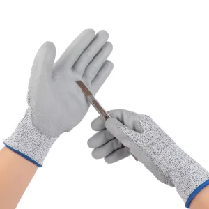 Hot Selling Industrial Work Cut Resistant PU Coated Gloves