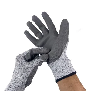 Hot Selling Level 5 Construction Anti Cut Work Gloves High Quality Cut Resistance Gloves for Hand Arm Protection Coated Gloves