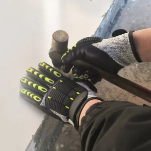 Impact-Resistant Cut-Resistant Gloves for Heavy Construction, Logistics and Rigging