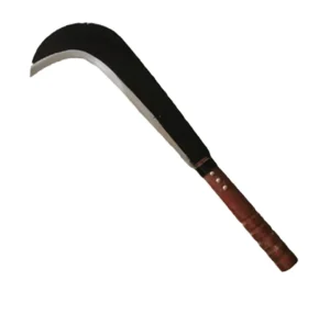Indali 20.5in Stainless Steel Curved Edge Knife with Wood Handle OBM Customize 1 Year Warranty CN TIA