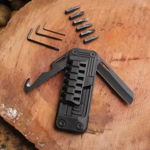 Indoor Outdoor Multi Functional Knives Tools Set Screwdriver Bits DIY Grade Blade Wrench