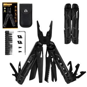 Industrial-Grade Carbon Steel Folding Multi-Functional Tool Clamp OEM Outdoor Survival Camping Hiking Emergency Tool