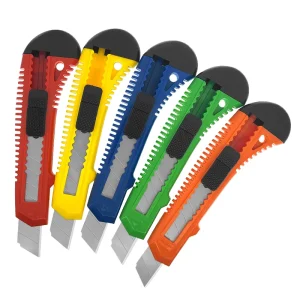 Industrial Grade SK5 Steel Multi functional Smooth Sliding Blade Plastic Utility Knife OEM for Paper Cutting