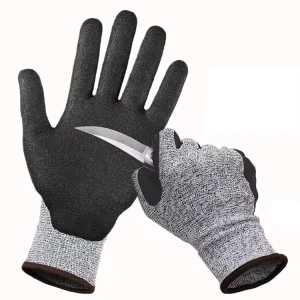 Industrial Heavy Duty Garden Latex Cut Resistant Gloves Safety Protective Construction Gloves
