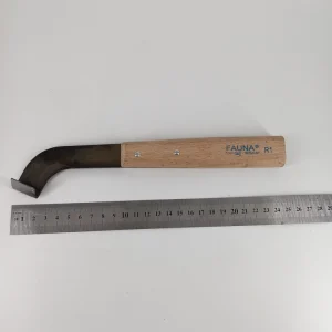 Industrial Rubber Cutting Knife Tools Fixed Blade Knife with Black Green Brown Rubber Handle