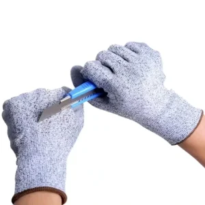 Jianlong Level 5 Cut Resistant Puncture Resistant Non Slip Silicone Free 7 oz Powder Free Polyurethane Coating Safety Gloves