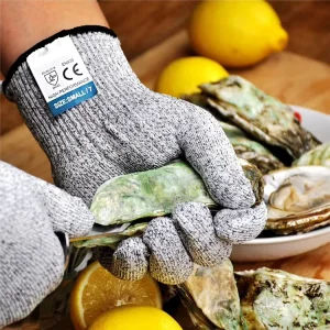 Kitchen Knife Blade-Proof Cut-Resistant Safety Gloves Protection Level 5