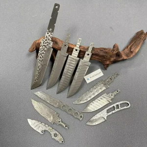 Knife Blade Making Damascus Steel Craft Knife Blades VG10 Core Steel Partial Tang Variety Point Fixed Small Hunting Knife Blade