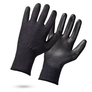 Knitted Anti Cut Level 5 Protection Safety Work Cut Resistant Gloves with PU Palm Coated
