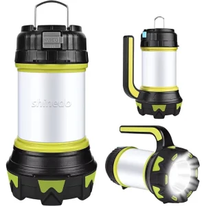LED Camping Light USB Rechargeable Flashlight Dimmable Spotlight Work Light Waterproof Searchlight Emergency Torch