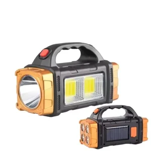 LED Flashlight Outdoor Portable Searchlight Torch Work USB Rechargeable Waterproof Power Bank Solar Camping Light